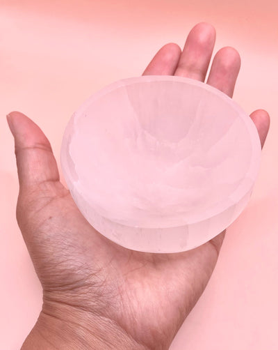 Selenite Medium Charing Bowls Reiki Energy Healing CrystalThe Spiritual Crystal Fairy