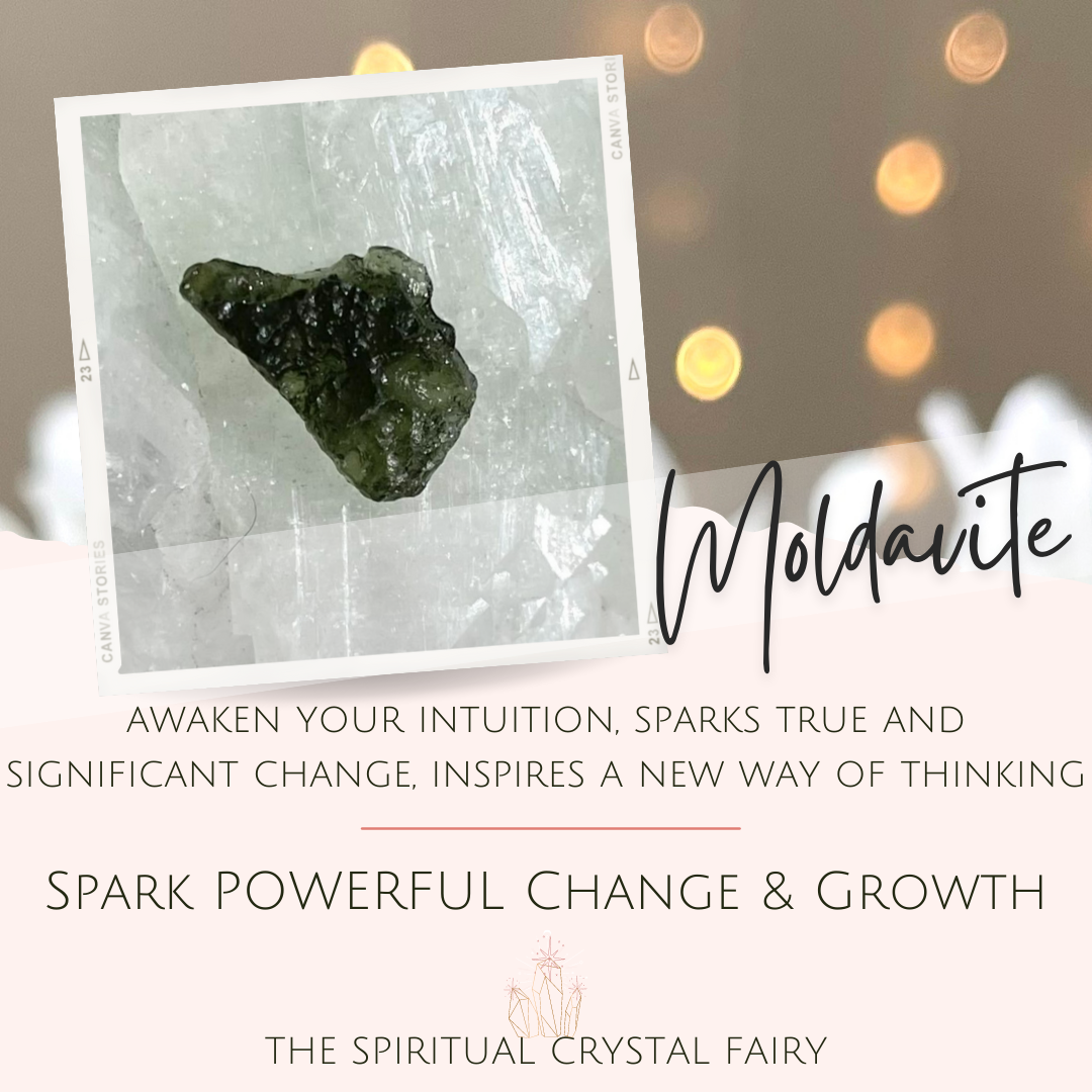 (A109) High Quality Raw Moldavite Reiki Energy Healing CrystalThe Spiritual Crystal Fairy
