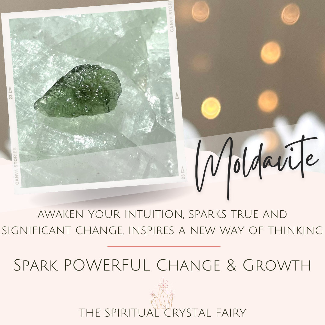 (A124) High Quality Raw Moldavite Reiki Energy Healing CrystalThe Spiritual Crystal Fairy