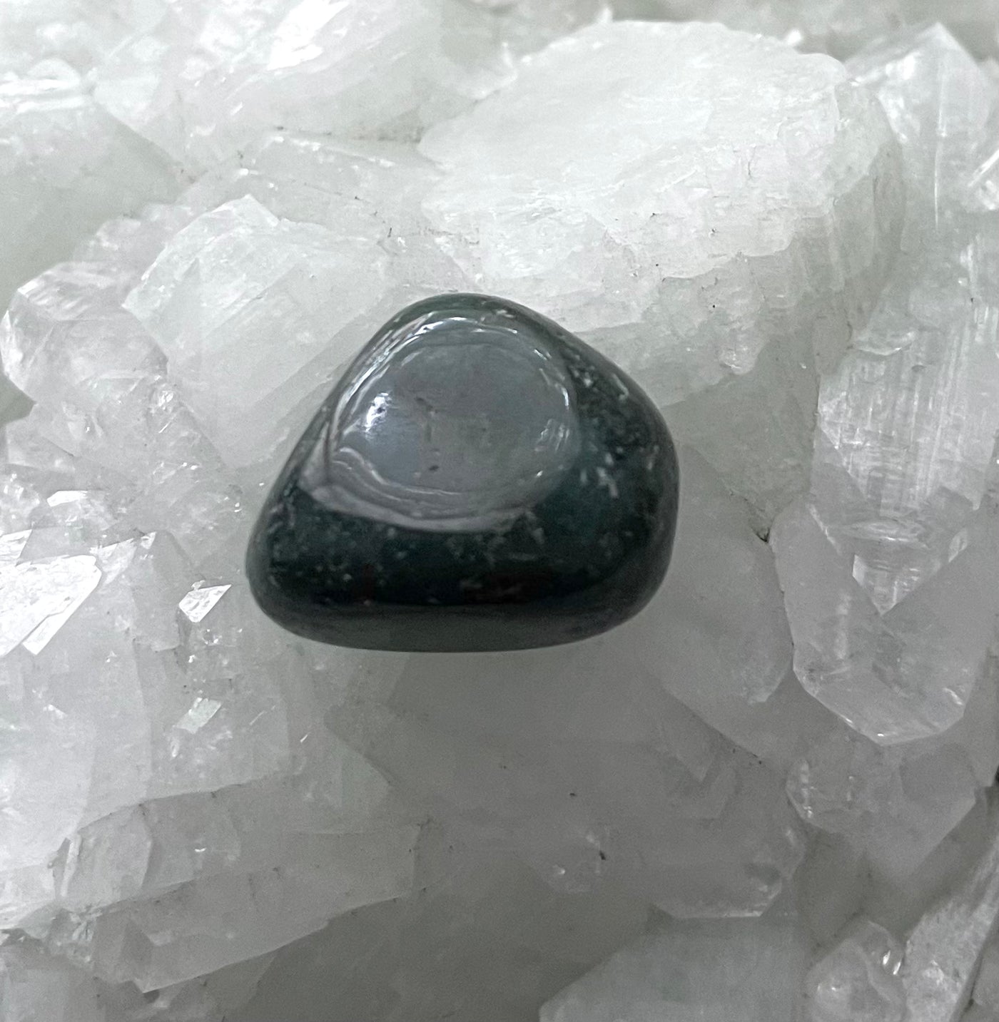 (A7) Moss Agate Reiki Energy Healing Crystal