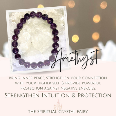 Amethyst Reiki Healing Crystal BraceletThe Spiritual Crystal Fairy