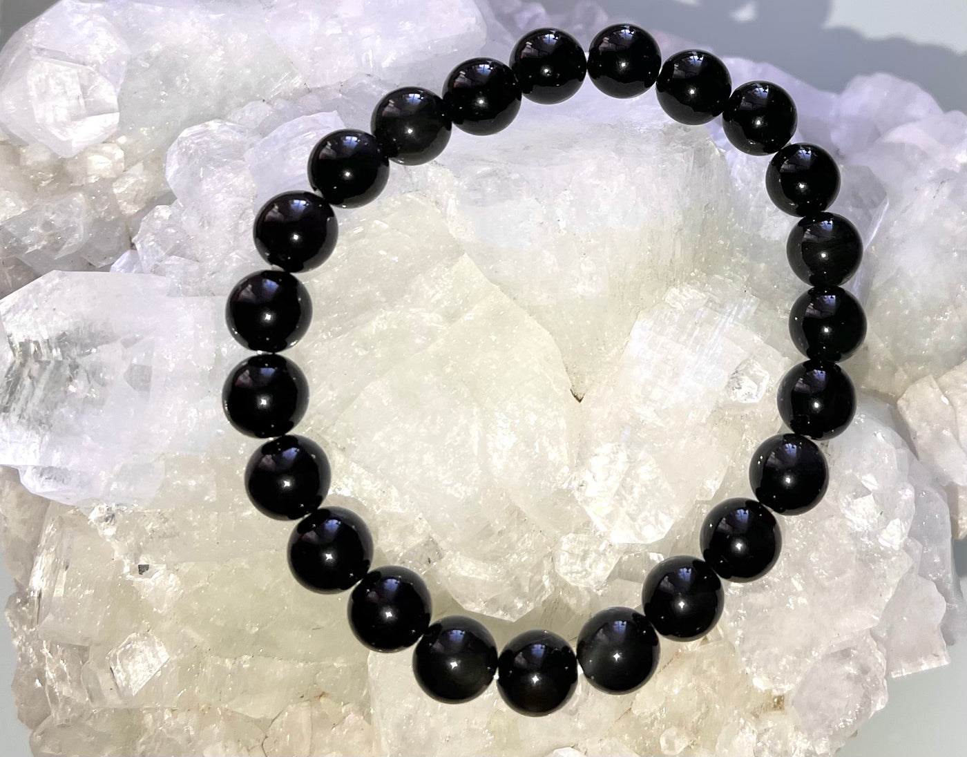 Black Obsidian Reiki Healing Crystal BraceletThe Spiritual Crystal Fairy