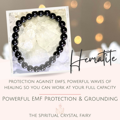 Hematite Reiki Healing Crystal BraceletThe Spiritual Crystal Fairy