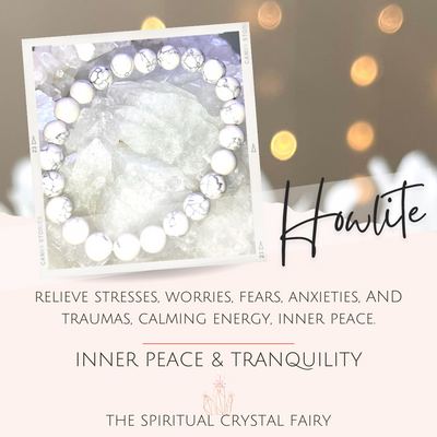 Howlite Reiki Healing Crystal BraceletThe Spiritual Crystal Fairy