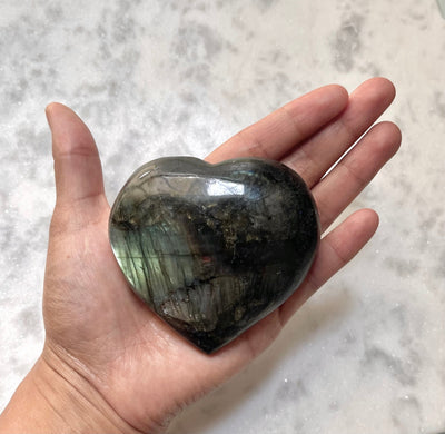 Labradorite XX-Large Heart Reiki Energy Healing CrystalThe Spiritual Crystal Fairy