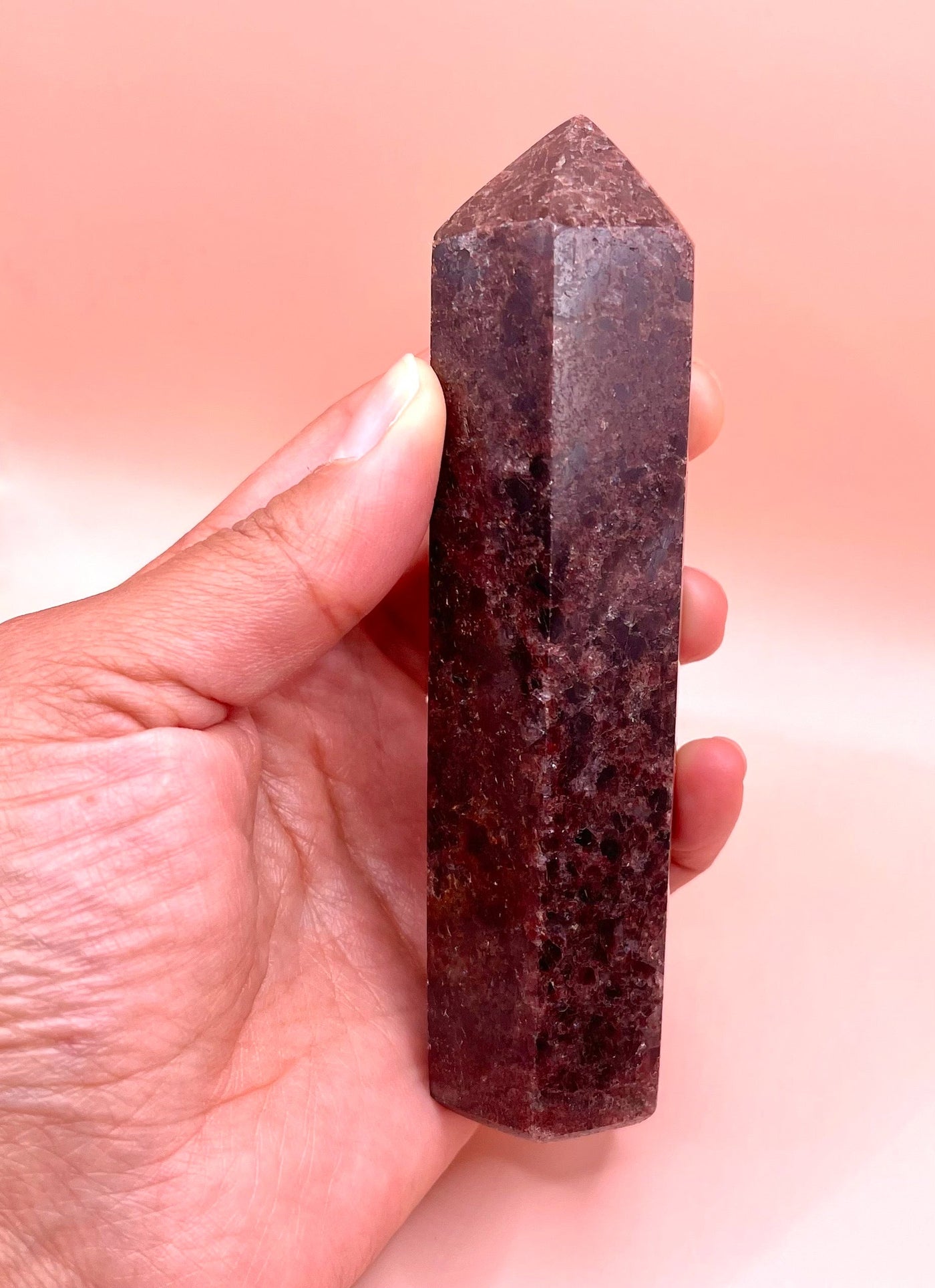 (A102) Garnet Pointer Crystals Energized with ReikiThe Spiritual Crystal Fairy