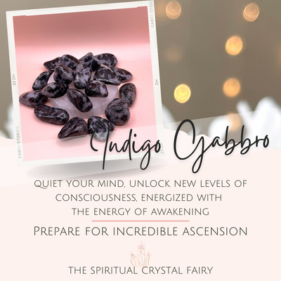 Indigo Gabbro Tumbles Crystals Energized with ReikiThe Spiritual Crystal Fairy