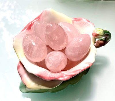 Rose Quartz Egg Reiki Energy Healing Crystal (50-55g ) -  The Spiritual Crystal Fairy - Crystal Description Crystal Meaning Arden, NC Asheville, NC Area