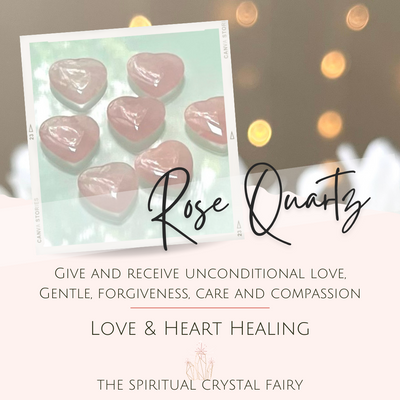 Rose Quartz Heart Reiki Energy Healing CrystalThe Spiritual Crystal Fairy