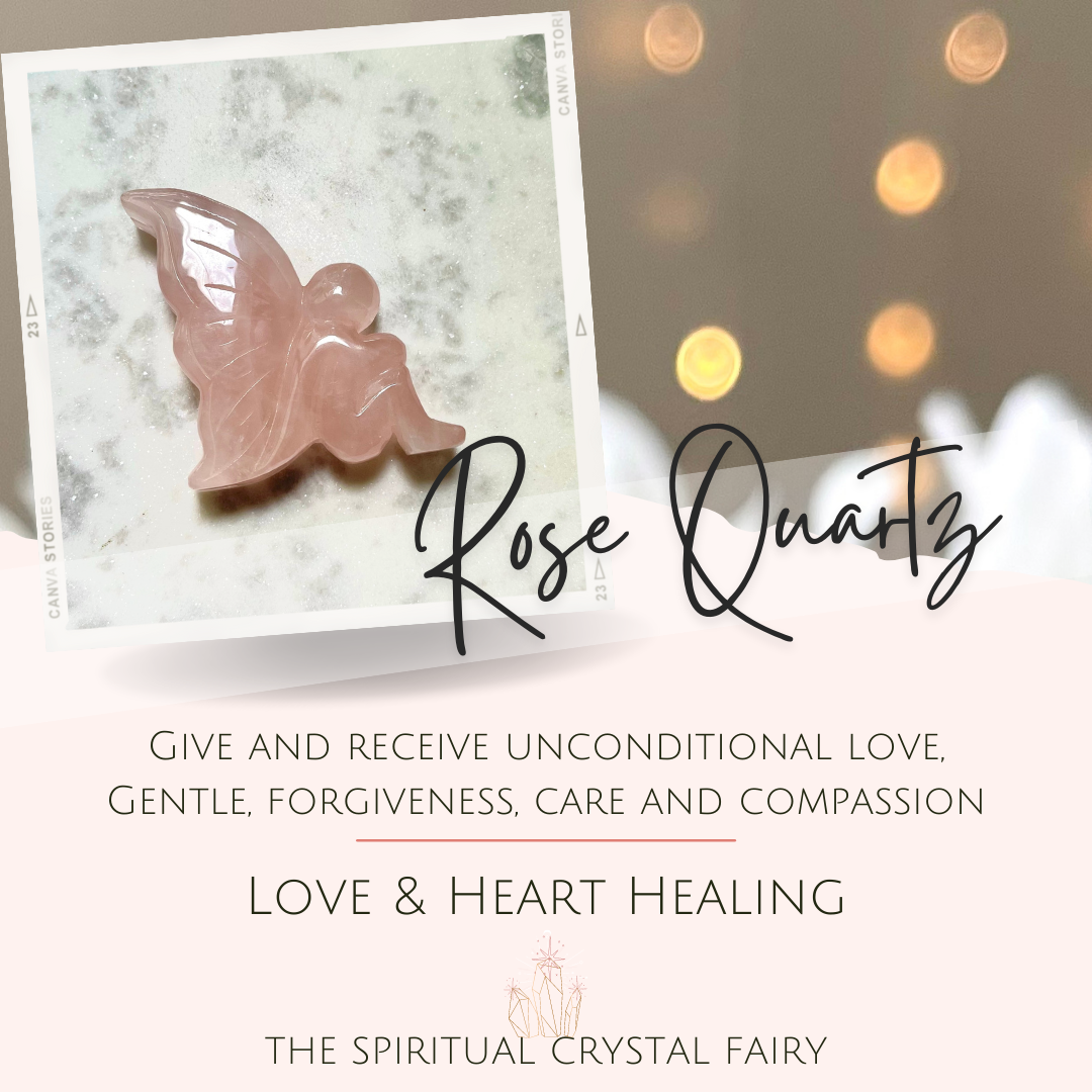 Rose Quartz Fairy Reiki Energy Healing CrystalThe Spiritual Crystal Fairy
