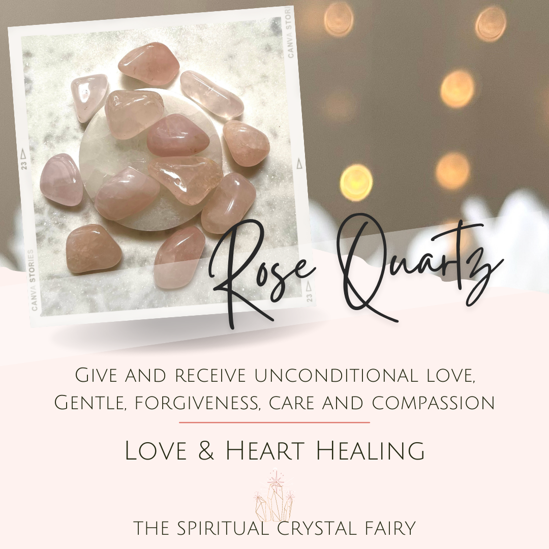 Rose Quartz Small Tumbles Reiki Energy Healing CrystalThe Spiritual Crystal Fairy