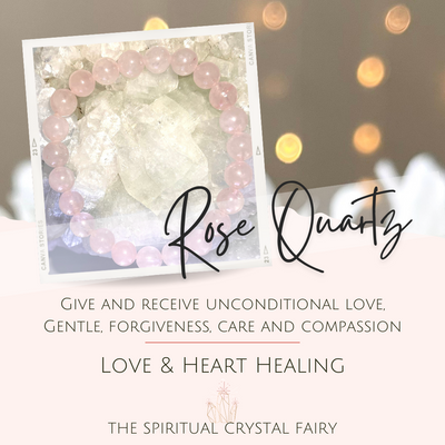 Rose Quartz Reiki Healing Crystal BraceletThe Spiritual Crystal Fairy