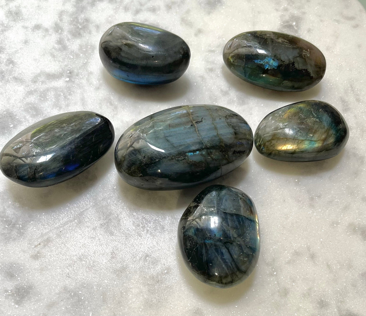 Labradorite Small Palm Stones Reiki Energy Healing CrystalThe Spiritual Crystal Fairy